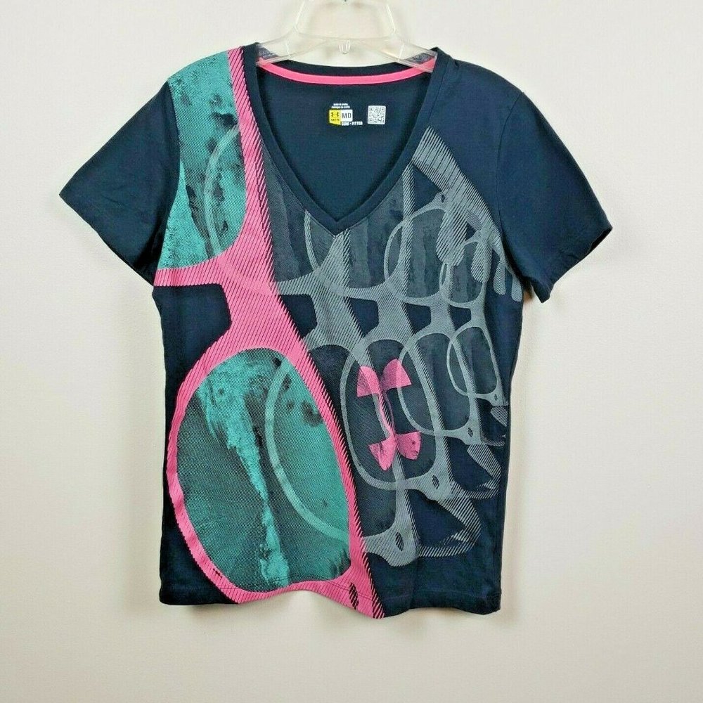 Under Armour V-neck Glasses Graphic Semi -Fitted T